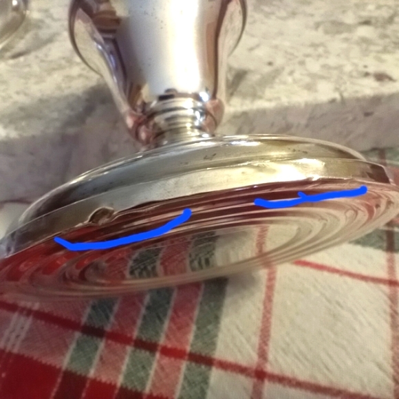 Antique Sterling Silver Candlestick Holders 925 Weighted - Picture 11 of 15